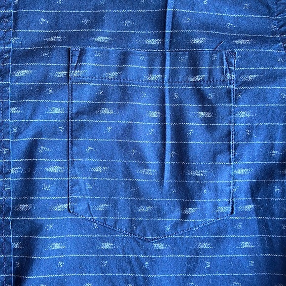 Tailored by J.Crew, navy shirt with print, size S - Picture 6 of 6